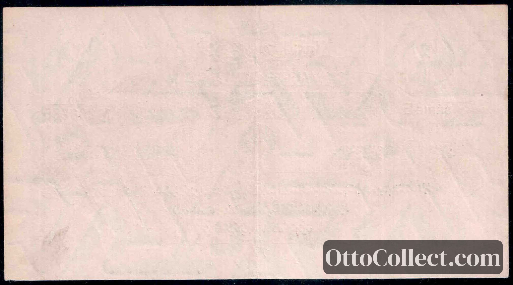 0.5 lira Ottoman Empire banknote back side from 1915 - Pick 72b