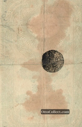 10 kurus Ottoman Empire banknote back side from 1856 - Pick 25c1